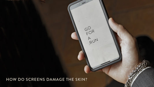 How do our screens damage the skin?